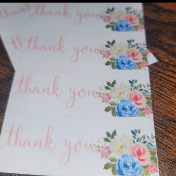 Shabby Chic Rustic Thank You cards ( match up to any poly mailer ) - Picture 2 of 3
